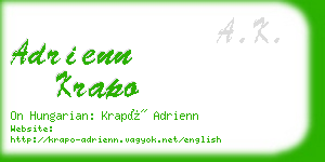 adrienn krapo business card